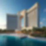 Stunning exterior view of Caesars Palace Bluewaters Dubai showcasing its architectural brilliance