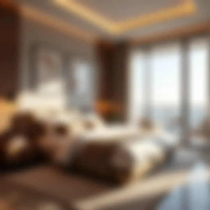 Spacious bedroom design in Royal Atlantis