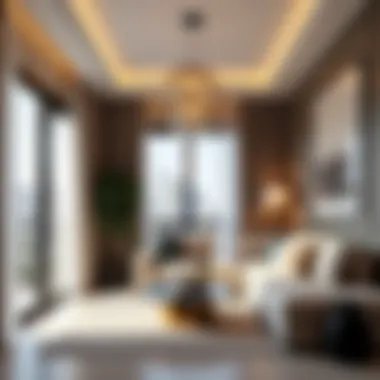 Chic Interiors of Oud Metha Apartments Interior of a contemporary apartment in Oud Metha featuring stylish decor