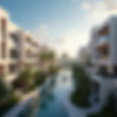 Panoramic View of Al Warqa A panoramic view of Al Warqa neighborhood showcasing modern apartment buildings