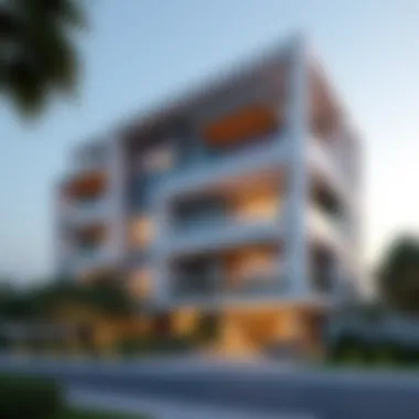 Modern Architectural Elegance at Olivia Residences Elegant facade of Olivia Residences showcasing modern architectural design