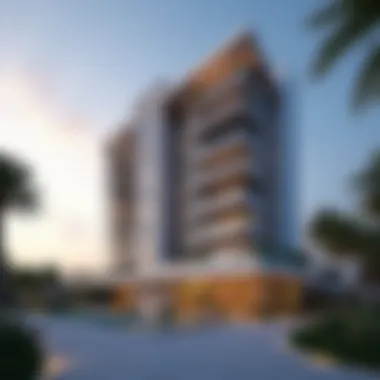 Exterior view of SLS Dubai Hotel Residences showcasing modern architecture