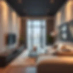 Cozy studio living space in Al Nahda