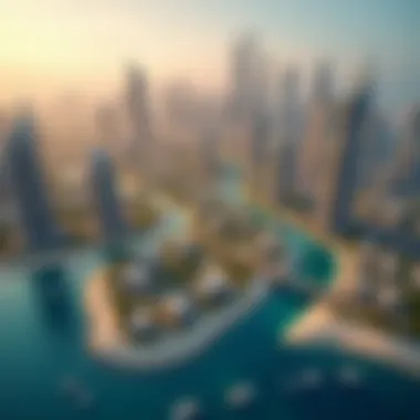 Popular Neighborhoods in Dubai Map highlighting popular neighborhoods for apartment rentals in Dubai