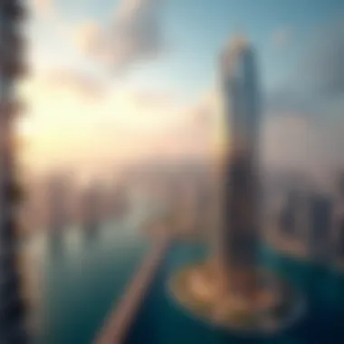 Breathtaking View from Zaya Hameni Tower Panoramic view from Zaya Hameni Tower, capturing the stunning Dubai skyline